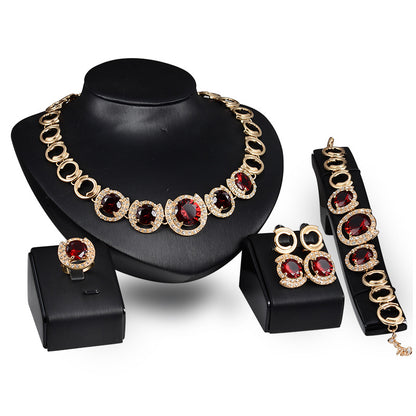 Manufacturer supplies gold jewelry four sets